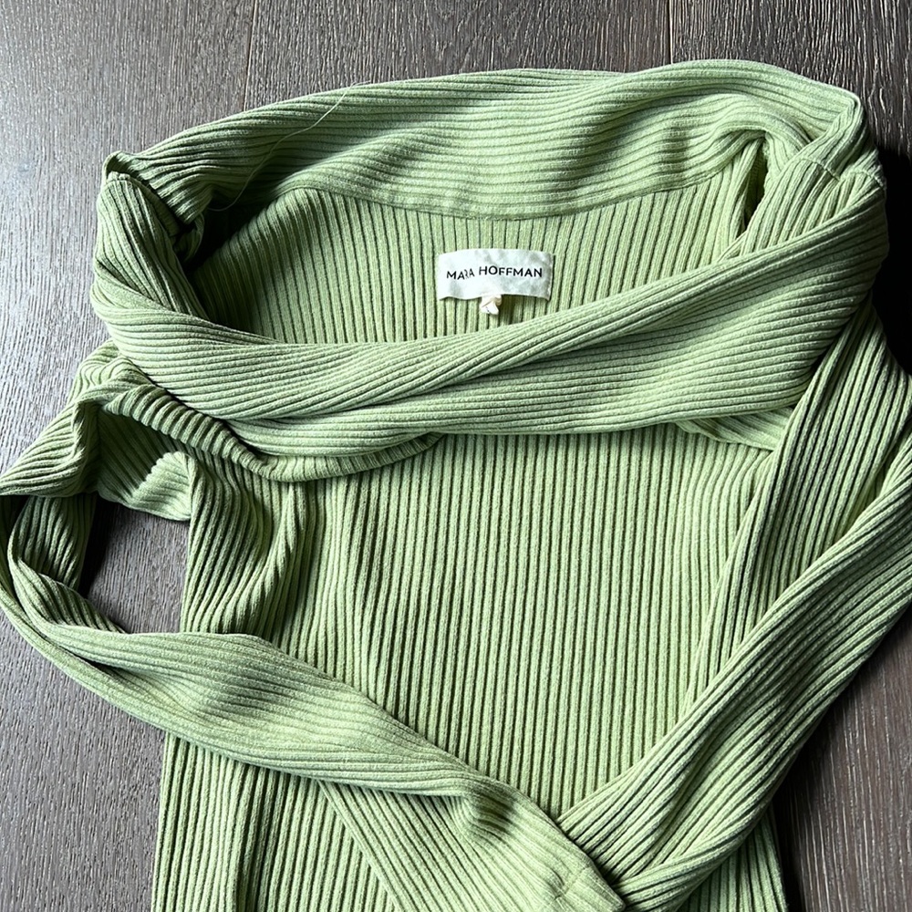 Lighr green off shoulder dress - sophisticated
